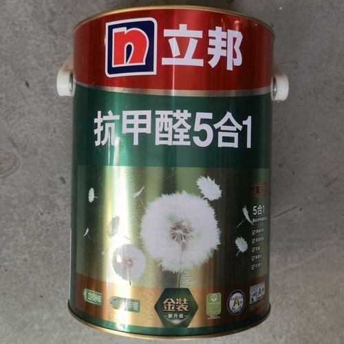 立邦漆涂料内墙白色抗甲醛净味五合一乳胶漆墙漆室内自刷调色