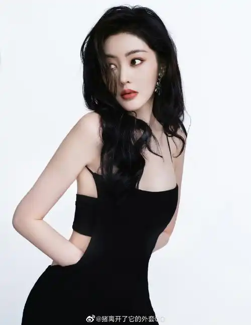 张天爱礼服证件照##张天爱背部线条