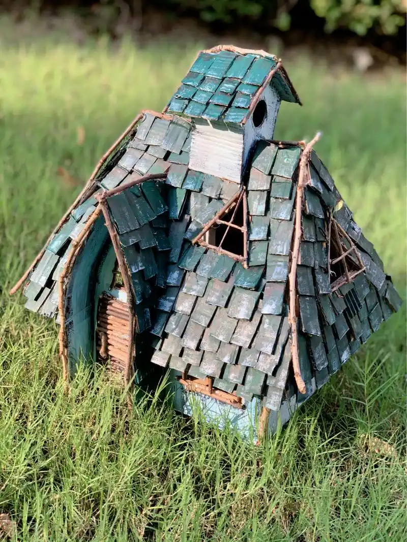 94纸箱diy房子-森林魔法屋手工制作 学校的作业(用奇妙的几何立体