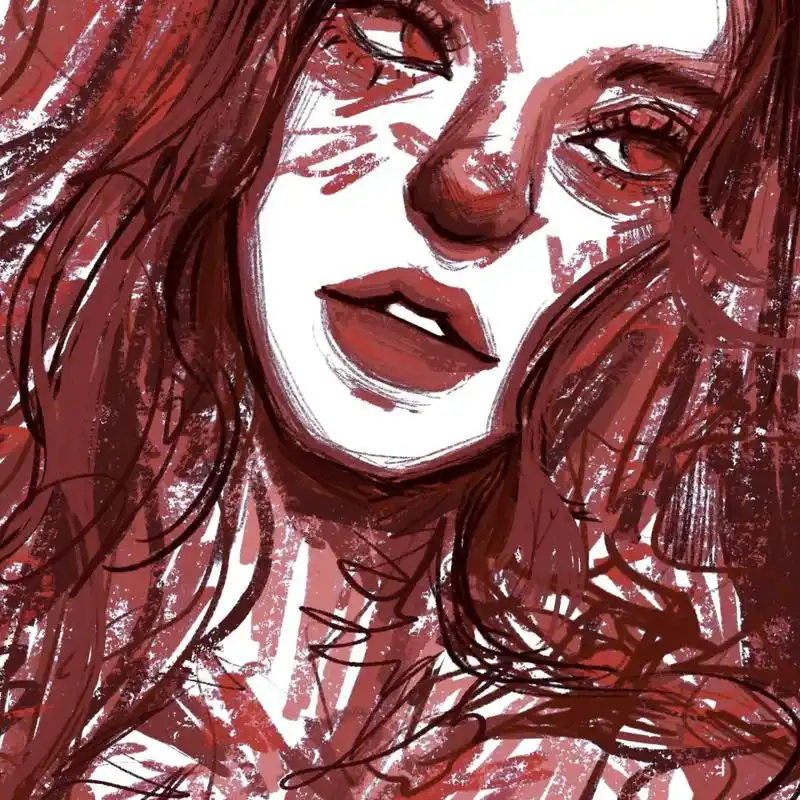 欧美艺术感抽象头像|七色选一 96工具99:procreate 96存图须知