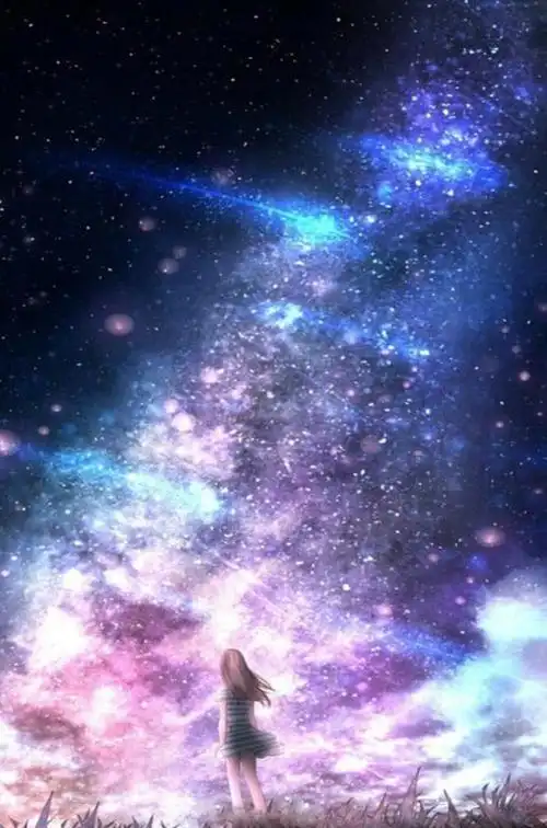 唯美动漫星空背景图