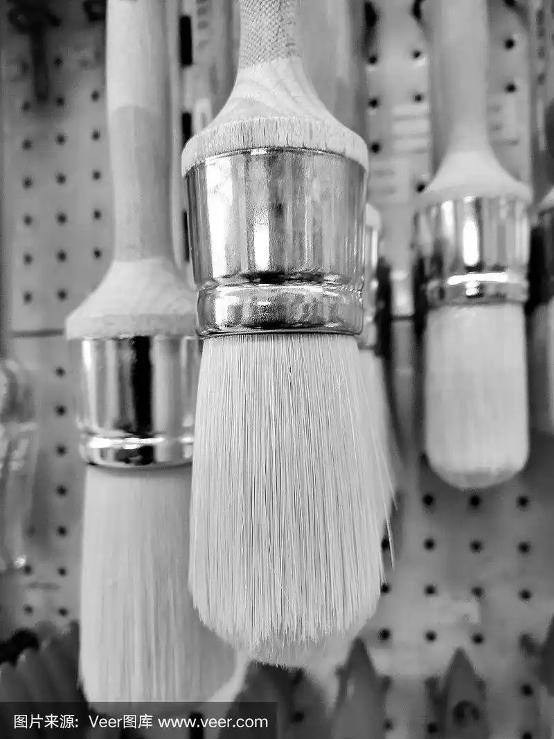 画笔,黑白图片,创造力,美术工艺,垂直画幅