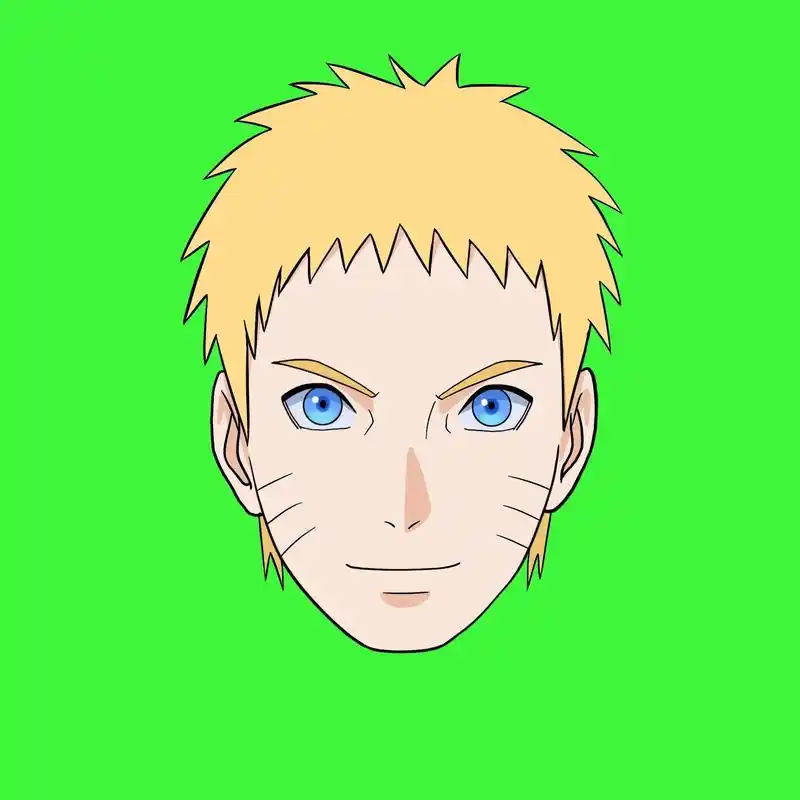 七代目鸣人素材#绿幕素材 #火影忍者 #绘画 - 抖音