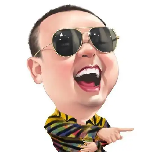 又帅又真的风趣幽默男生真人手绘头像!