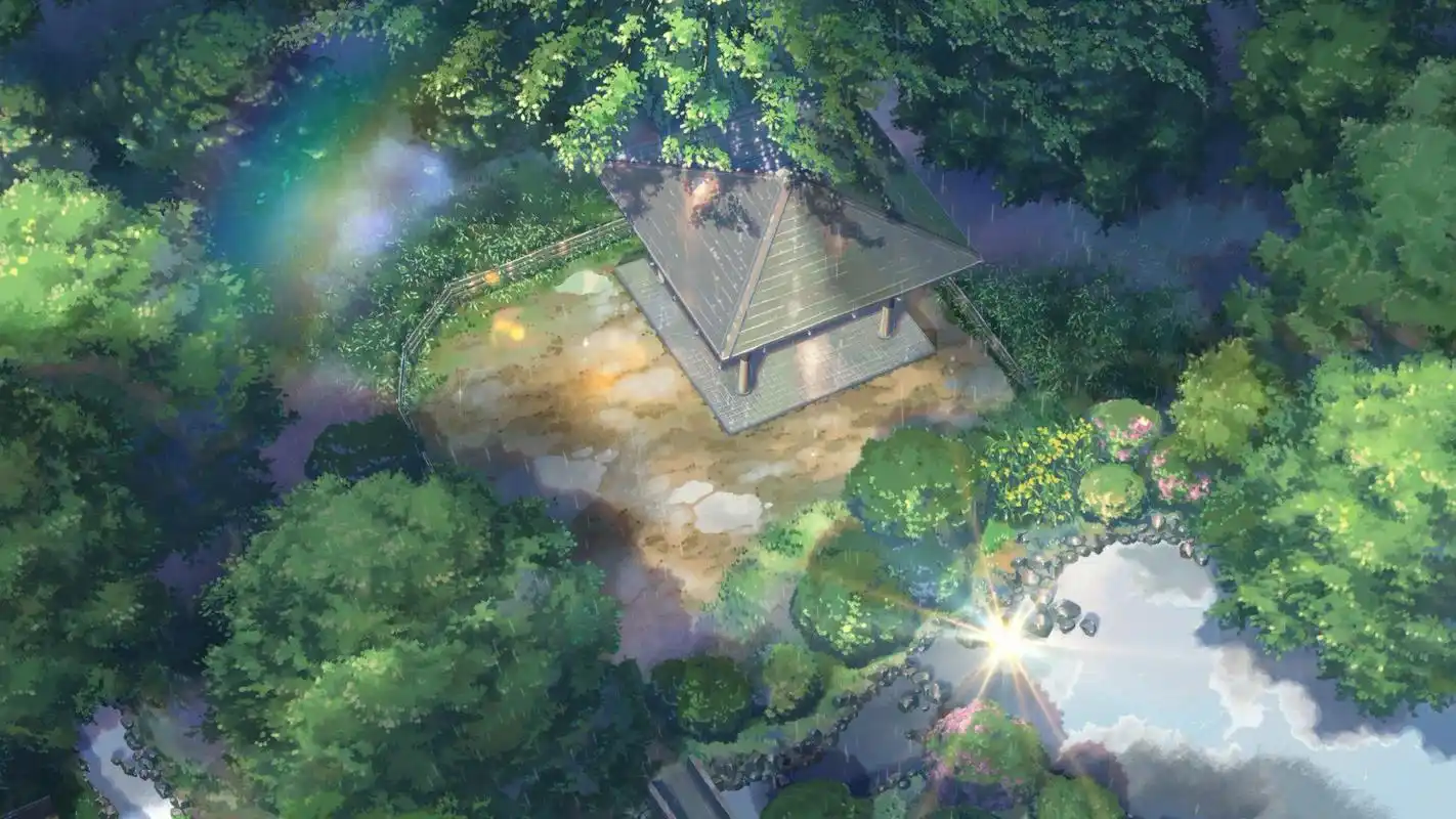 动画电影《言叶之庭》经典唯美图片桌面壁纸