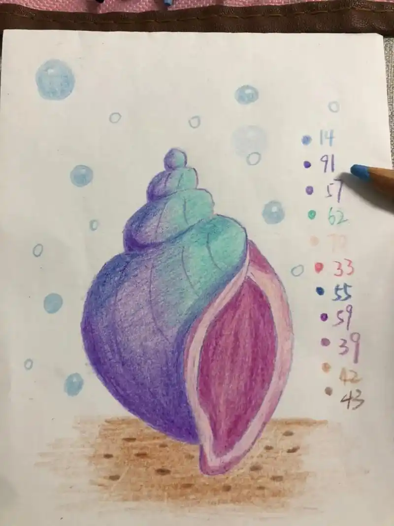 神奇的海螺90 教程来自94小熊美术ai课 #每日一画 #跨 - 抖音