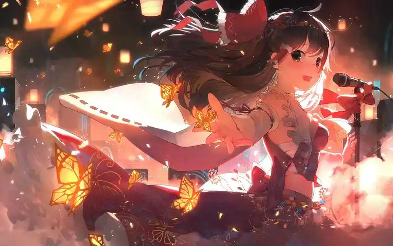 清新唯美的动漫女孩桌面壁纸