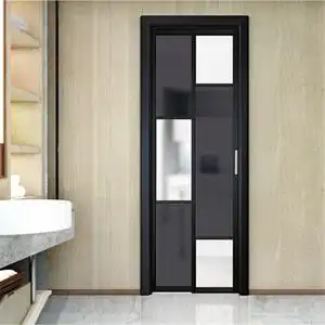 厨房门单玻pd推拉折叠门钛镁铝合金卫生间pt门