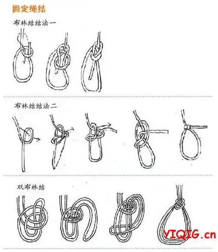 绳子打结的最全打法