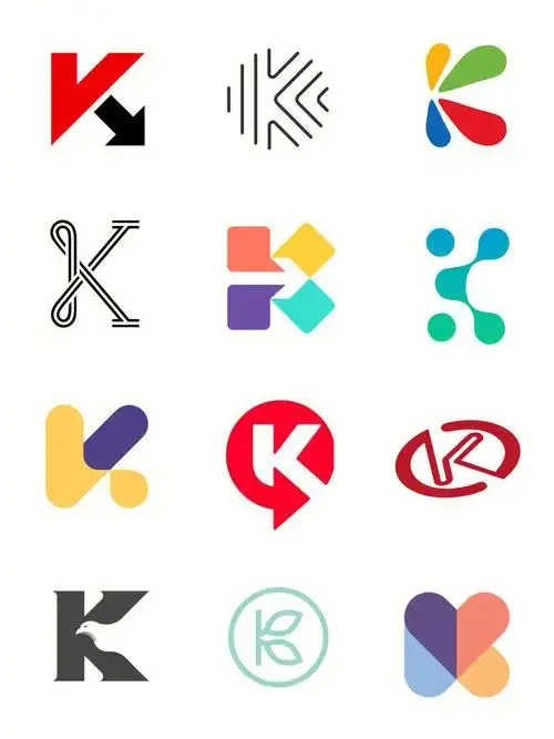 字母k logo设计创意灵感分享