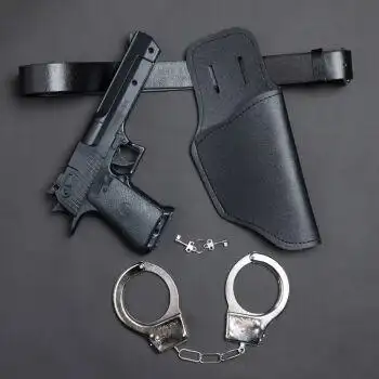 儿童玩具套装男孩小警察玩具皮带套声光仿真演出道具 套 手铐