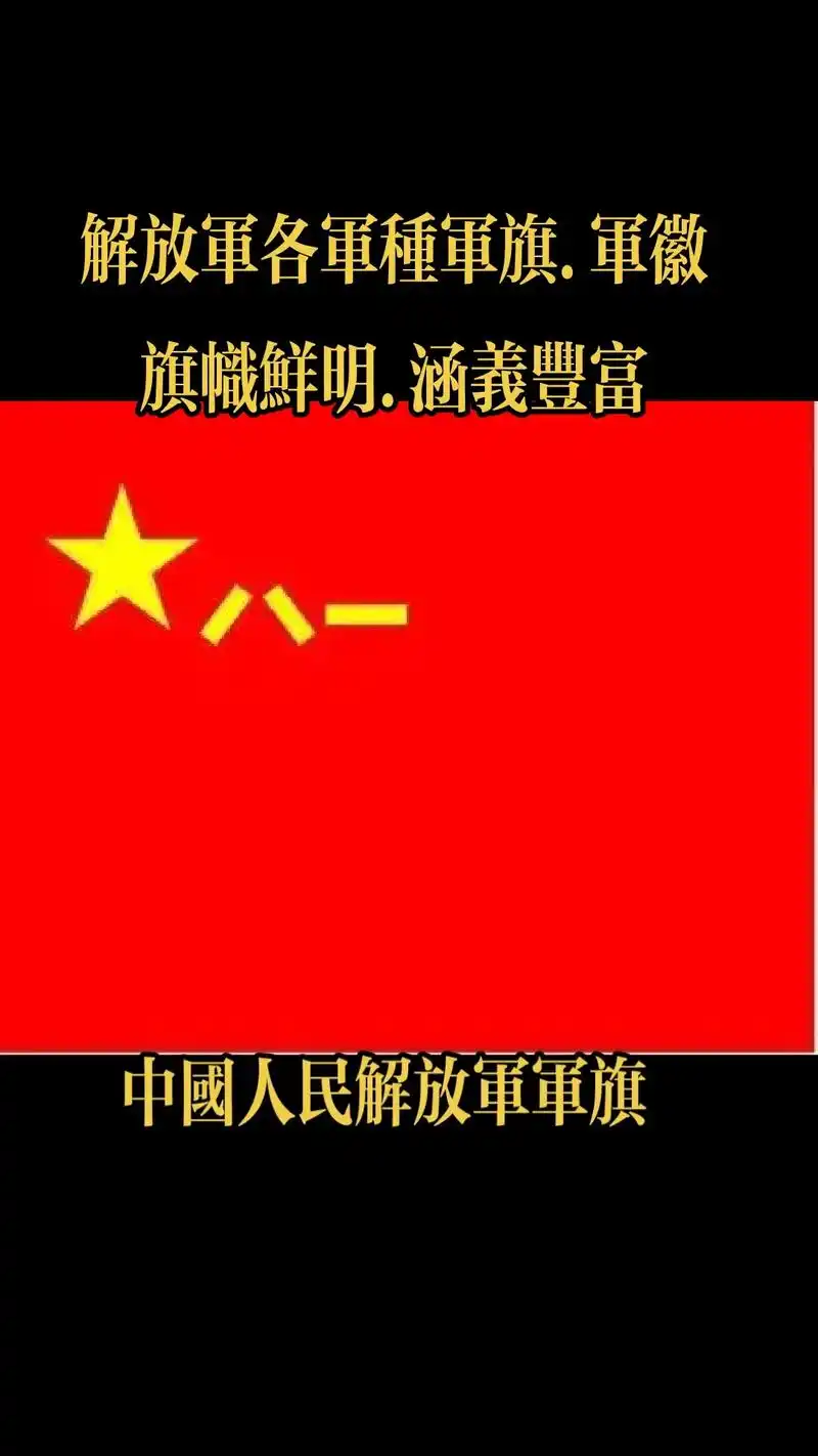 解放军各军种军旗!军徽!旗帜鲜明涵义丰富! - 抖音