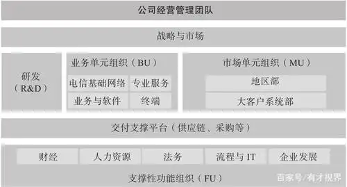 2009年华为的矩阵式组织结构