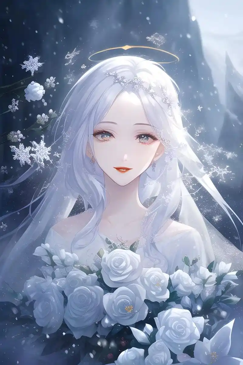 冰雪公主.#二次元 #ai绘画 #动漫少女 #绝美壁纸 - 抖音