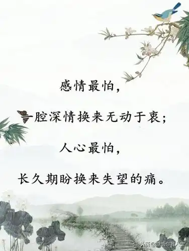 在乎你的人和不在乎你的人的句子风吹草动也心疼不在乎你的人