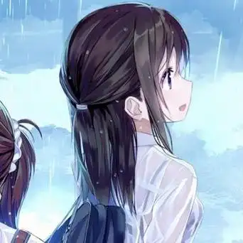 qq手绘可爱女生姐妹头像一对两张闺蜜头像图片回车桌面