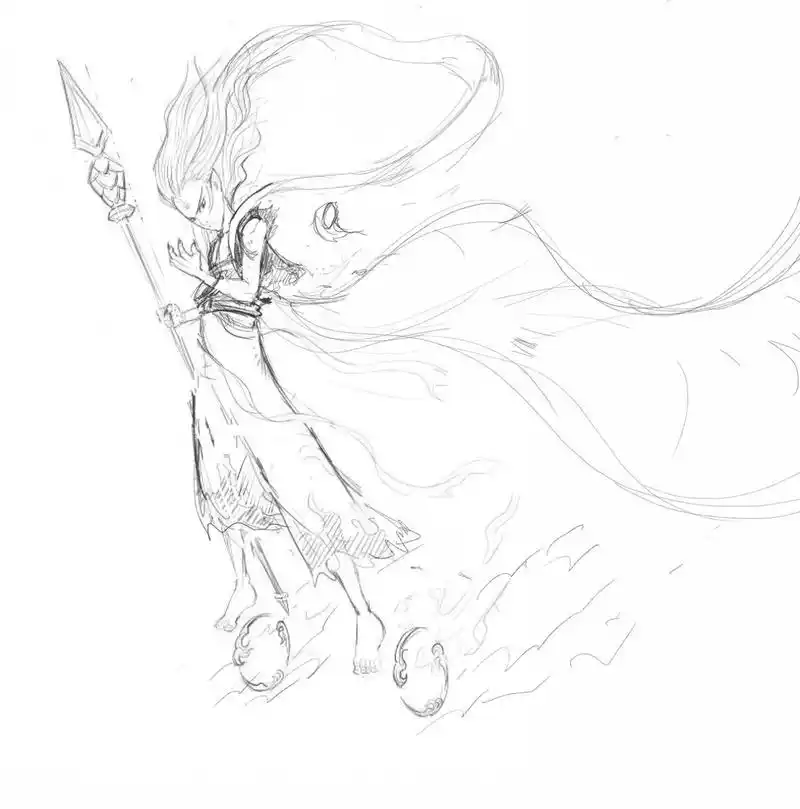 哪吒系列角色图鉴-哪吒(绘制过程分享)