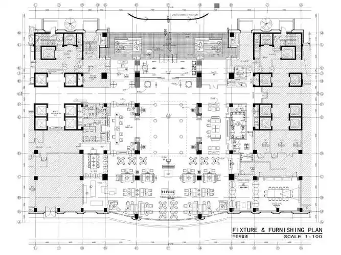 一层大堂平面布置图