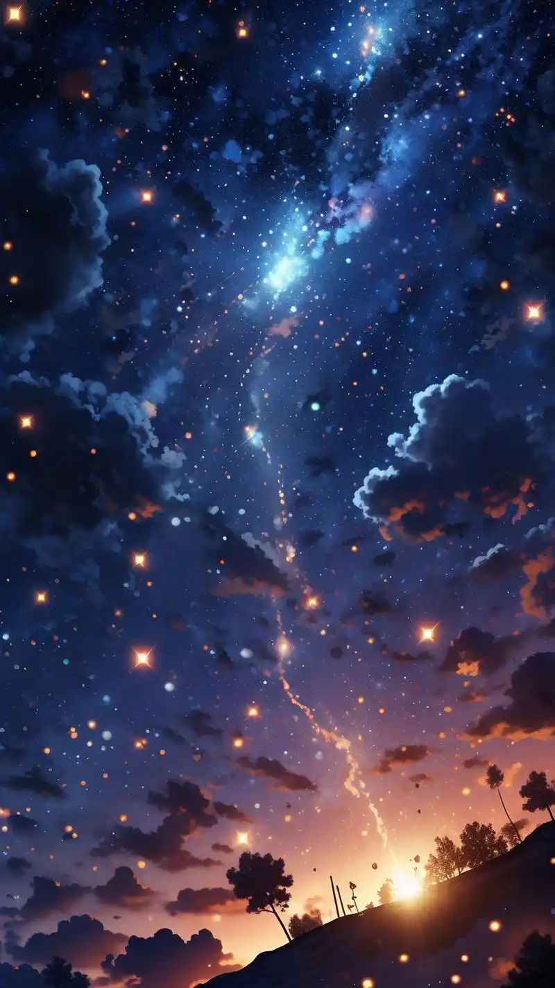 🌌星空壁纸来袭,抖音潮图大放送! 喔,这光影绝了!