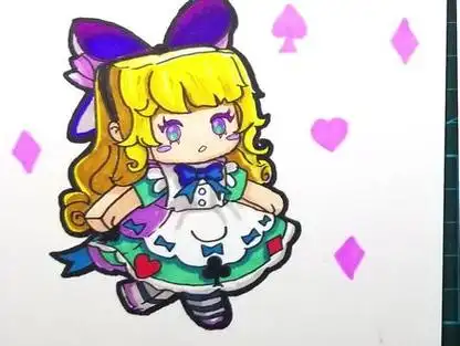 迷你世界紫色版的莉莉丝来啦,她可爱么?作者画1幅卡通给你看