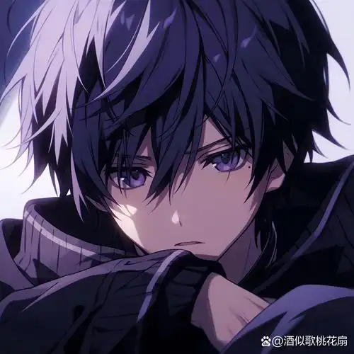 孤独感拉满丨微丧高冷动漫男头