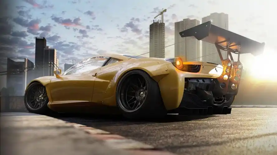 超酷法拉利458跑车高清桌面壁纸分享