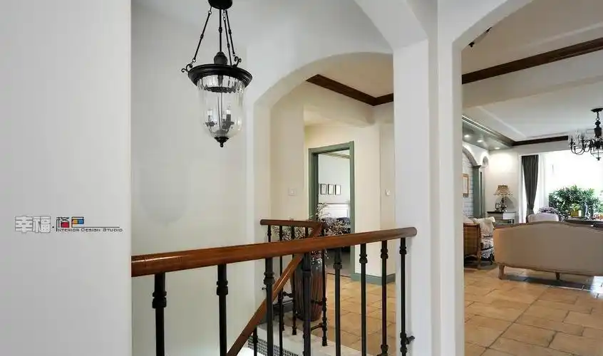 田园错层楼梯装修效果图