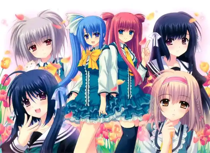 姐妹图片,最好是卡通的,不是也可以,但一定要是六个人的,拜托了.