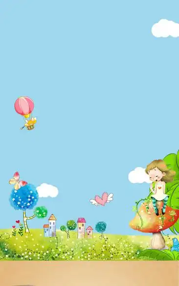 趣味卡通背景素材