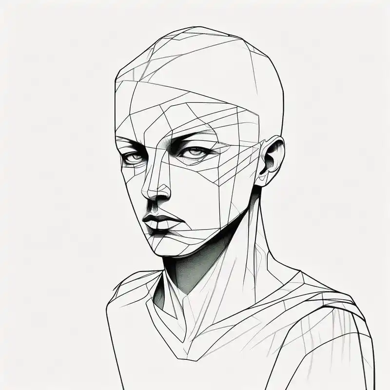极简头像94,简约而不简单 极简风格的头像,以简洁的线条和色彩展现
