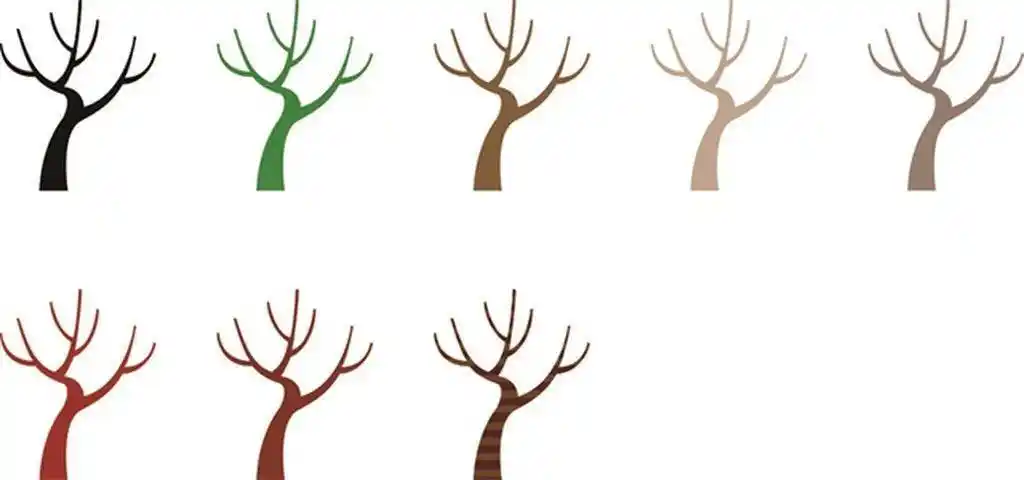 树干简笔画图片 光秃秃树干简笔画图片