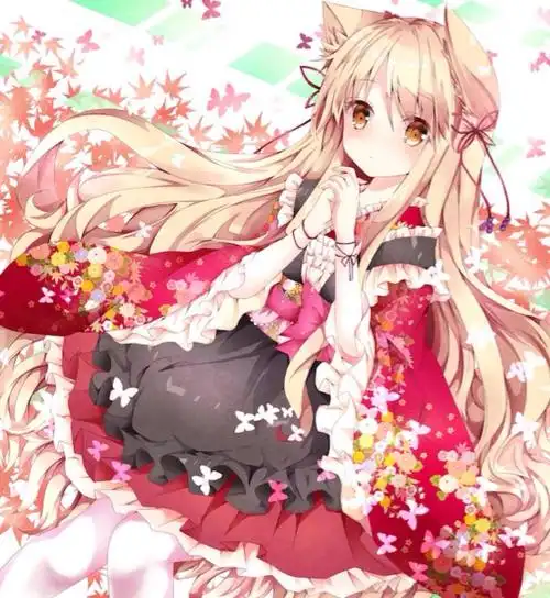 二次元你会发光 唯美狐耳 少女控