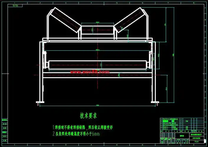 毕设全套dtⅡa带式输送机设计完整图纸
