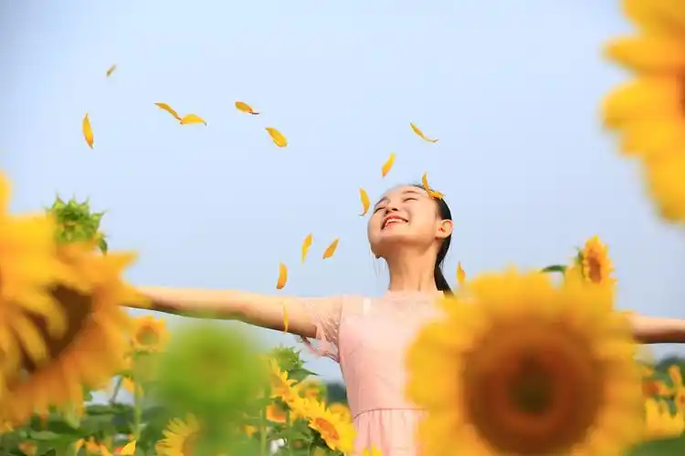 微笑拥抱每一天,做像向日葵般温暖的女子.