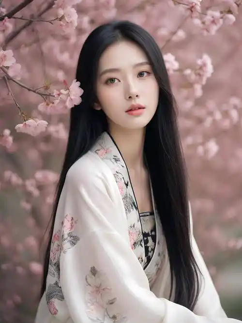 长发如丝,女神如画:唯美摄影之旅