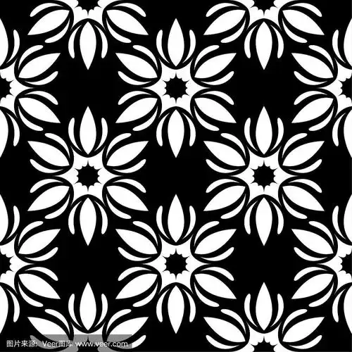 四方连续纹样,黑白图片,装饰品,绘画插图,艺术
