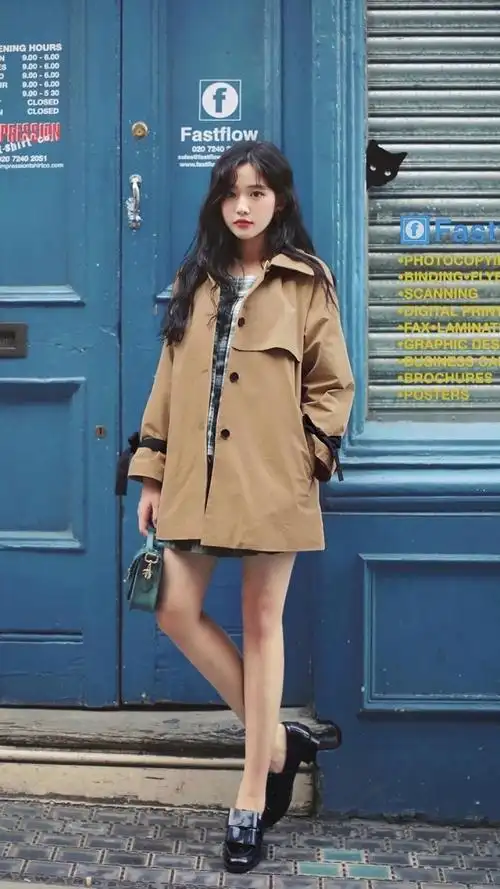 御姐时尚户外街拍写真,女性-手机壁纸