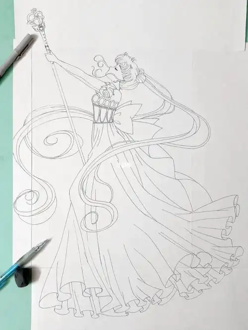 重温这位让我爱上画画的女神#美少女战士  #手绘  #童年回忆 #黄发倩