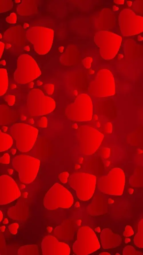 纹理红底爱心h5背景素材