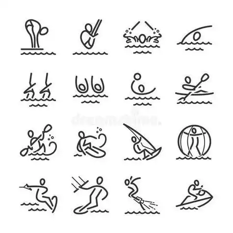 运动标志简笔画名称