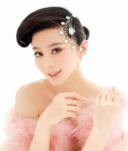 范冰冰最新盘发发型图片5