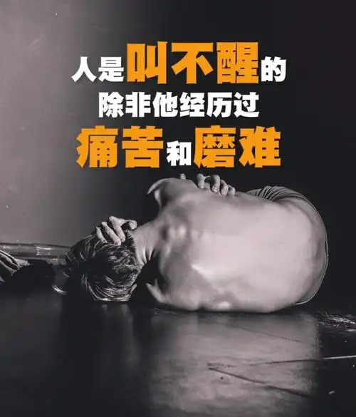 人是叫不醒的除非他经历痛苦和磨难