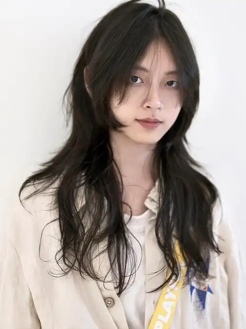 长发鲻鱼头烫发日系高层次亲柔感