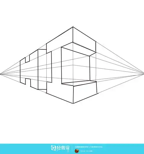 动漫插画基础——两点透视练习