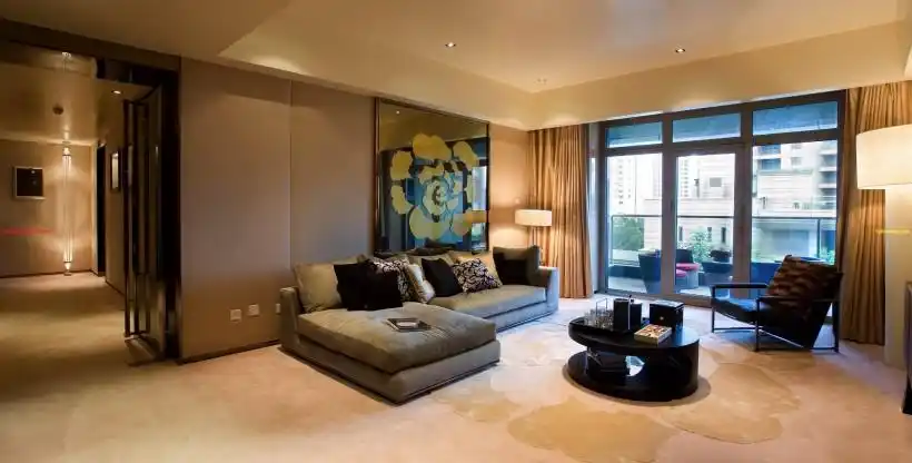 梁志天上海浦东汤臣一品客厅图片第1张