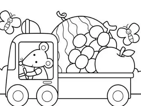 适合大班的简笔画涂色6