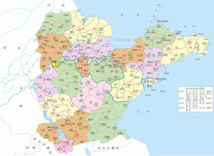 「地图视界」山东省行政区划沿革(1949~1999)