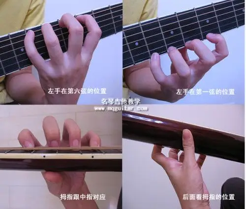 吉他左手怎么按品?
