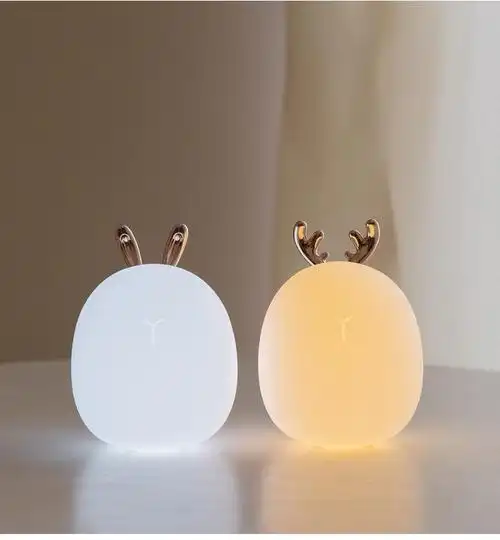 红素萌宠拍拍灯兔子小鹿造型usb小夜灯 300件起订不单独零售