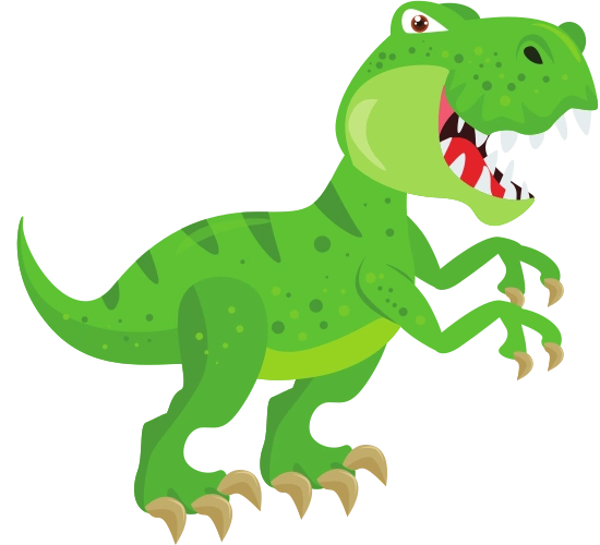 cute t-rex dinosaur character
